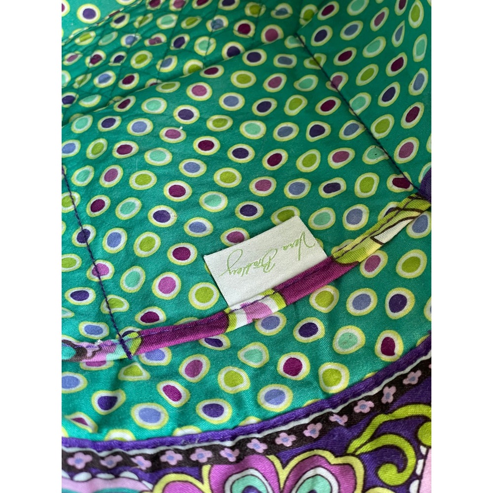 Vera Bradley Retired Heather Paisley Quilted Y2K‎ Shoulder Tote Bag - Picture 8 of 12